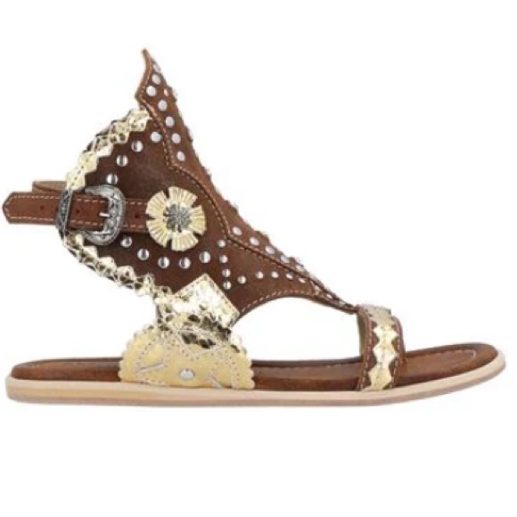 El Vaquero Maya Sandals - limited edition Mou/gold. Sz. 40 - Picture 8 of 16